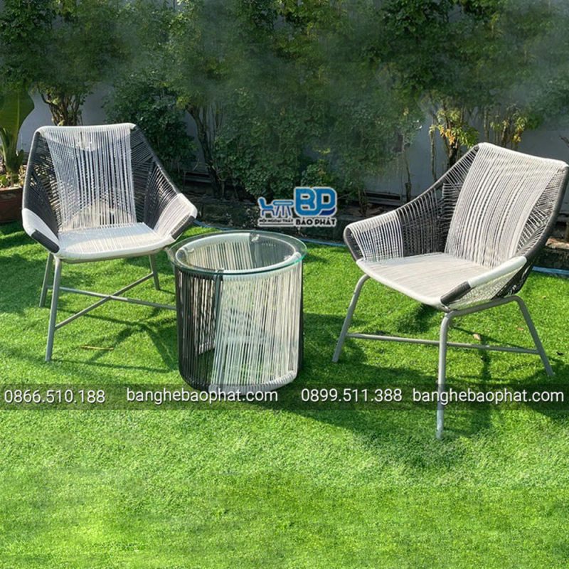 Bộ Bàn Ghế Nhựa Giả Mây Ban Công BGNGMBP072 13 Bộ bàn ghế nhựa giả mây BGNGMBP072 thiết kế đẹp