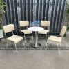 Bộ Bàn Ghế Sắt Nệm Cafe BGSBP058 7 Bàn ghế sắt nệm cafe BGSBP058