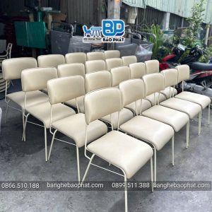 Bộ Bàn Ghế Sắt Nệm Cafe BGSBP058 13 Bàn ghế sắt nệm cafe BGSBP058