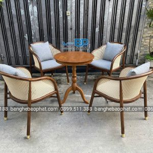 Bộ Bàn Ghế Gỗ Nệm Cavallo Cao Cấp 13 Bộ bàn ghế gỗ nệm Cavallo cao cấp