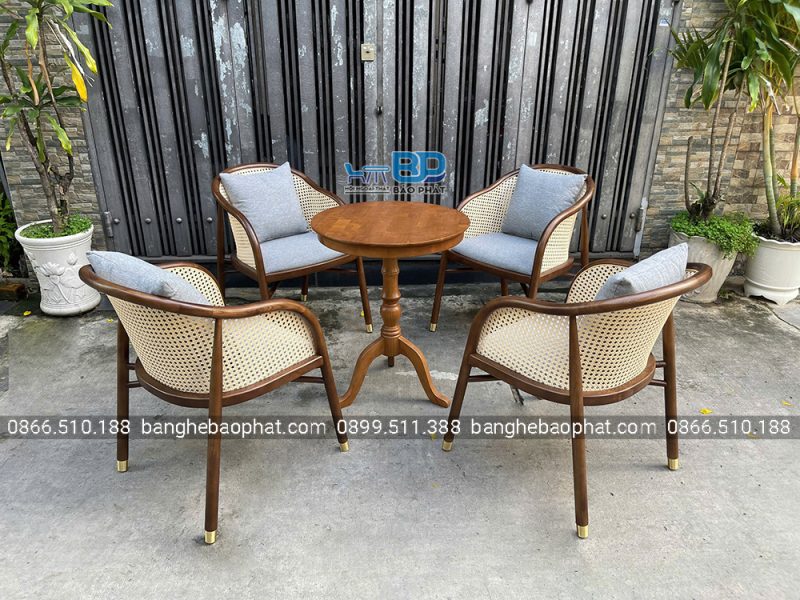 Bộ Bàn Ghế Gỗ Nệm Cavallo Cao Cấp 18 Bộ bàn ghế gỗ nệm Cavallo cao cấp thiết kế ngồi thoải mái