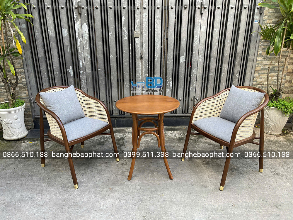 Bộ bàn ghế gỗ nệm Cavallo cao cấp 18 Bộ bàn ghế gỗ nệm Cavallo cao cấp