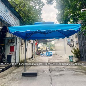 Dù lệch tâm vuông 3m màu xanh nước biển