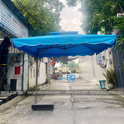 Dù lệch tâm vuông 3m màu xanh nước biển