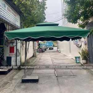 Dù lệch tâm vuông 3 mét màu xanh rêu