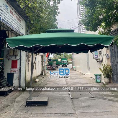 Dù lệch tâm vuông 3 mét màu xanh rêu