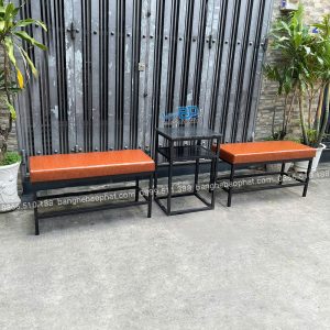 Ghế ngồi chờ quán bida không tựa lưng