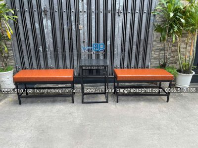 Ghế ngồi chờ quán bida không tựa lưng