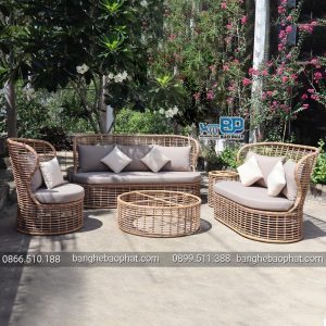 Sofa nhựa giả mây SFNGMBP036