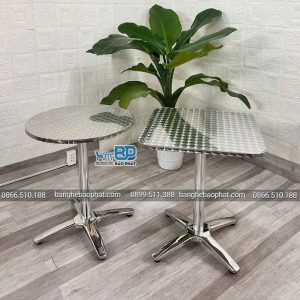 Bàn cafe inox cao cấp