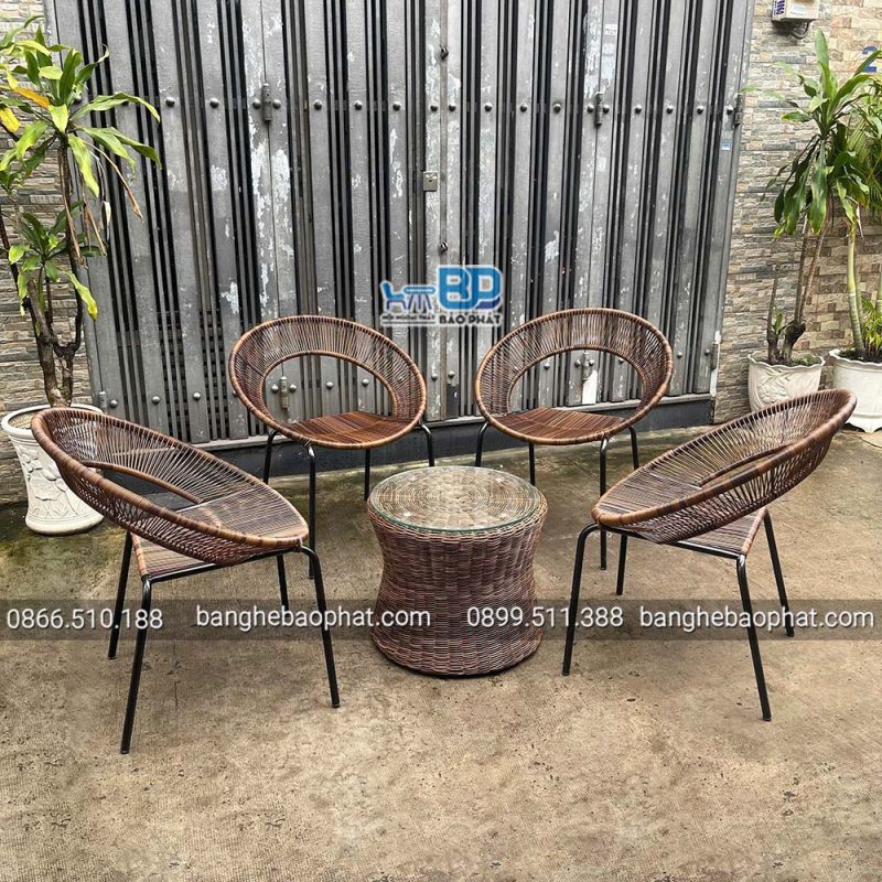 Bộ Bàn Ghế Nhựa Giả Mây BGNGMBP076 13 Ưu điểm của bộ bàn ghế nhựa giả mây BGNGMBP076