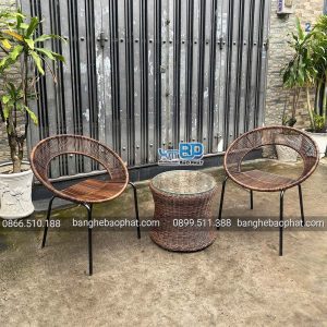 Bộ Bàn Ghế Nhựa Giả Mây BGNGMBP076 11 Bàn ghế nhựa giả mây BGNGMBP076