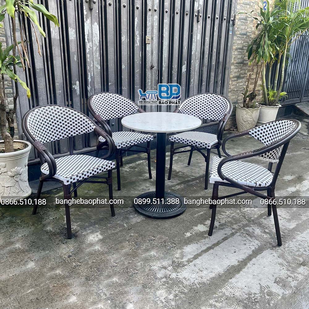 Bàn ghế nhựa giả mây ngoài trời BGNGMBP078 13 Bàn ghế nhựa giả mây ngoài trời BGNGMBP078