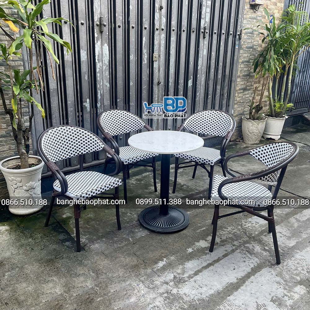 Bàn ghế nhựa giả mây ngoài trời BGNGMBP078 14 Bàn ghế nhựa giả mây ngoài trời BGNGMBP078