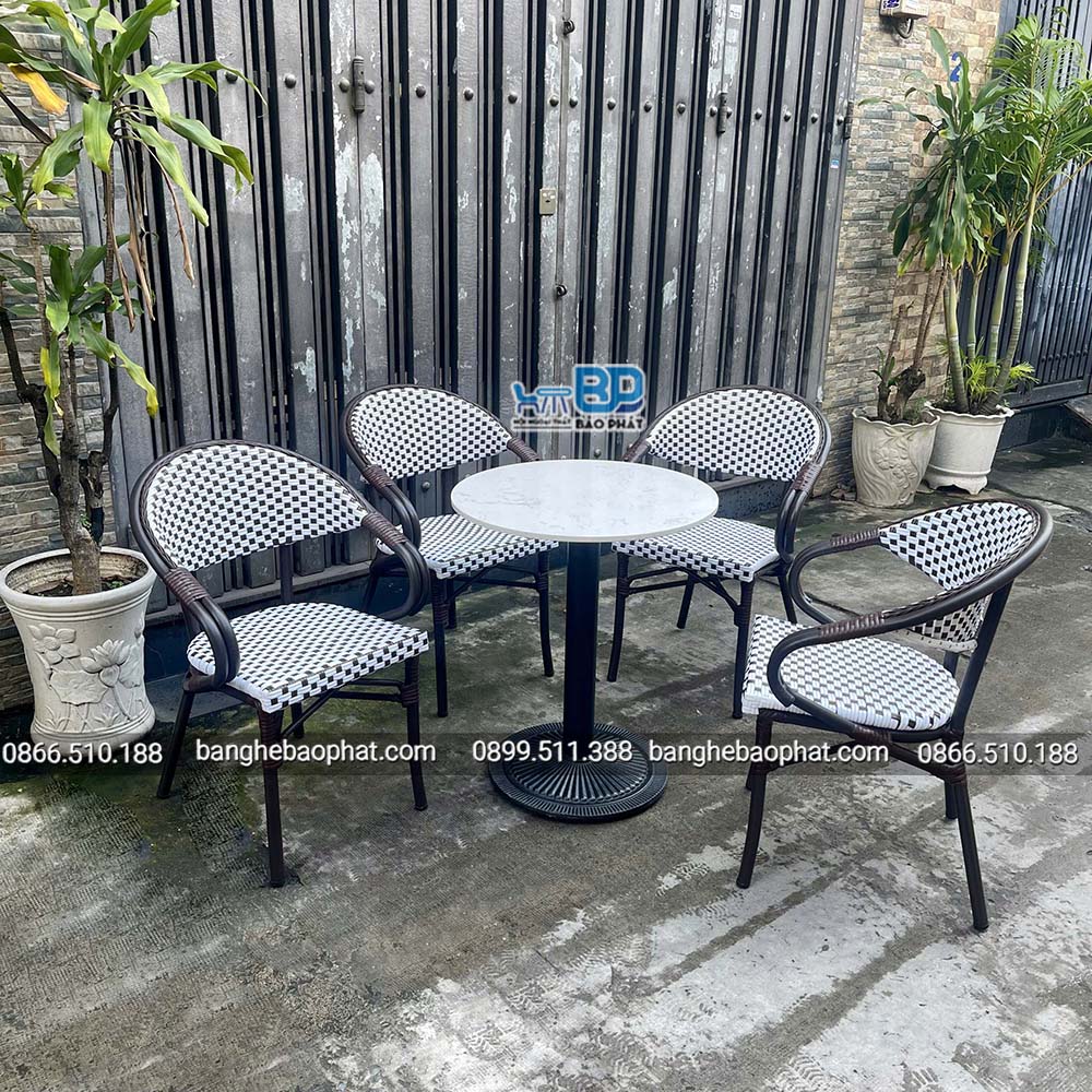Bàn ghế nhựa giả mây ngoài trời BGNGMBP078 15 Bàn ghế nhựa giả mây ngoài trời BGNGMBP078