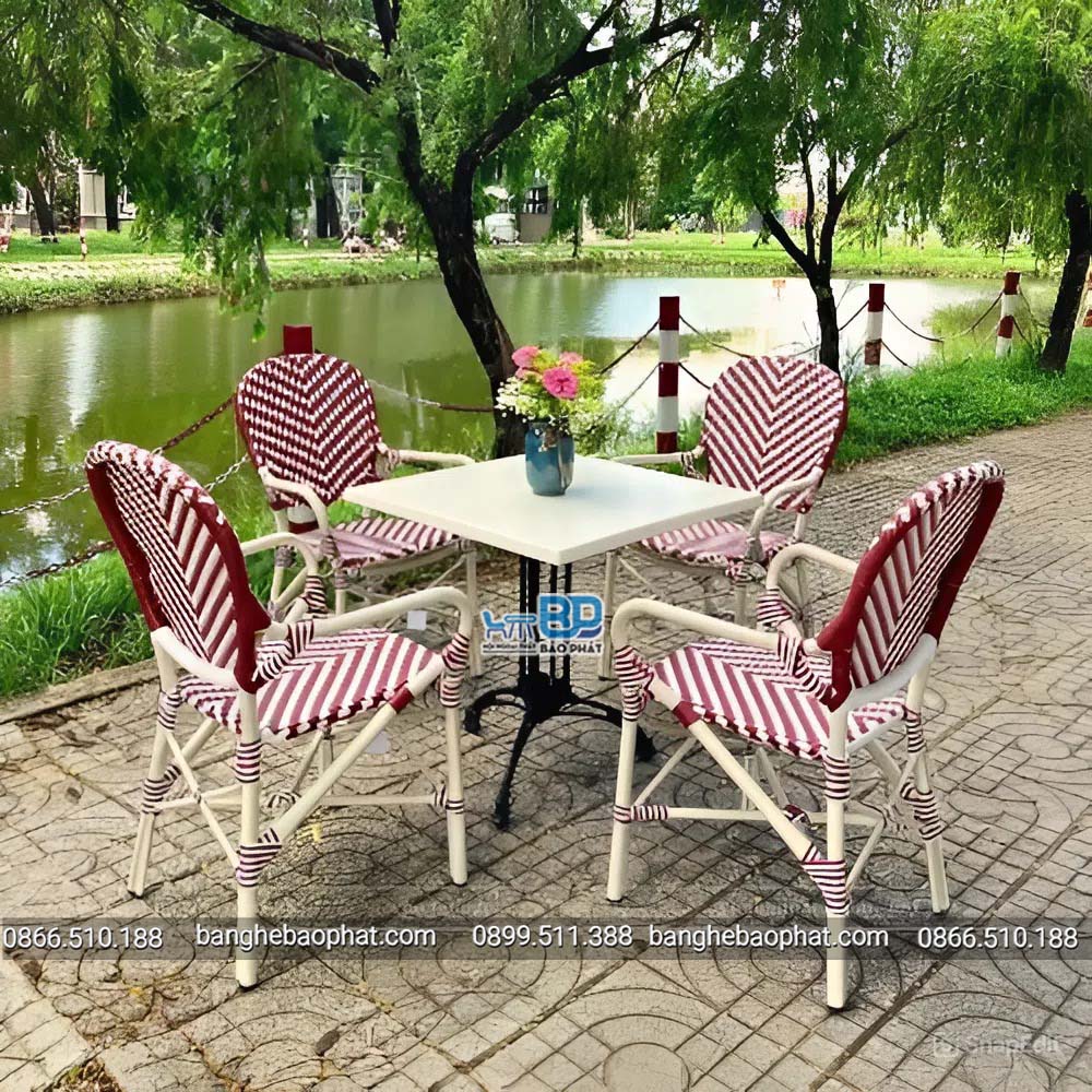 Bàn ghế nhựa giả mây ngoài trời BGNGMBP079 25 Bàn ghế nhựa giả mây ngoài trời BGNGMBP079