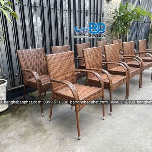 ghế nhựa giả mây ngoài trời BGNGMBP081