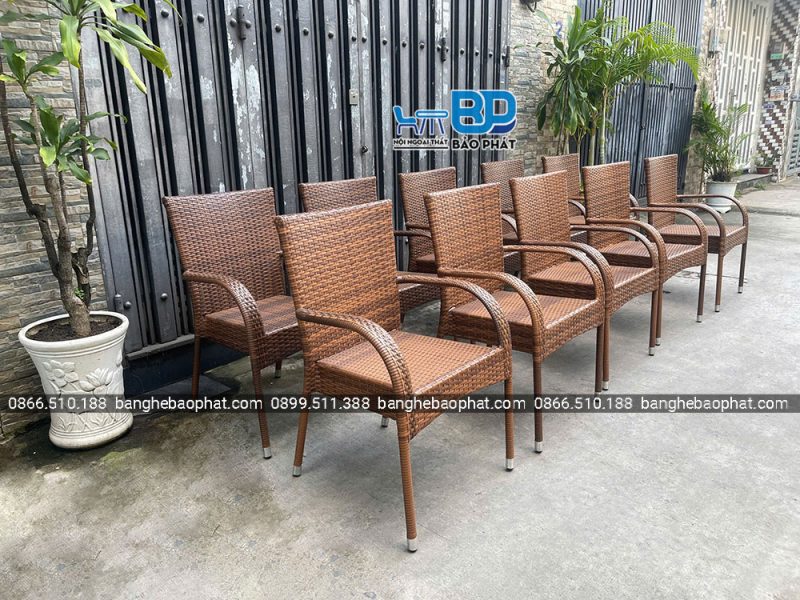 Bộ Bàn Ghế Nhựa Giả Mây Ngoài Trời BGNGMBP081 22 Ứng dụng của ghế nhựa giả mây ngoài trời BGNGMBP081