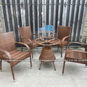 ghế nhựa giả mây ngoài trời BGNGMBP081