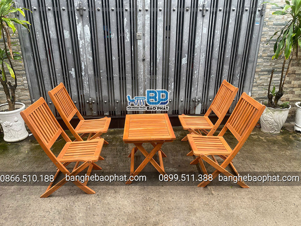 Bàn Ghế Quán Nhậu Vỉa Hè Xếp Gọn TD 7 bàn ghế quán nhậu vỉa hè xếp gọn