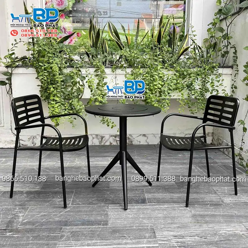 Cách Chọn Bàn Ghế Quán Trà Sữa Phong Cách Tối Giản 16 Bàn ghế quán trà sữa phong cách tối giản bằng sắt