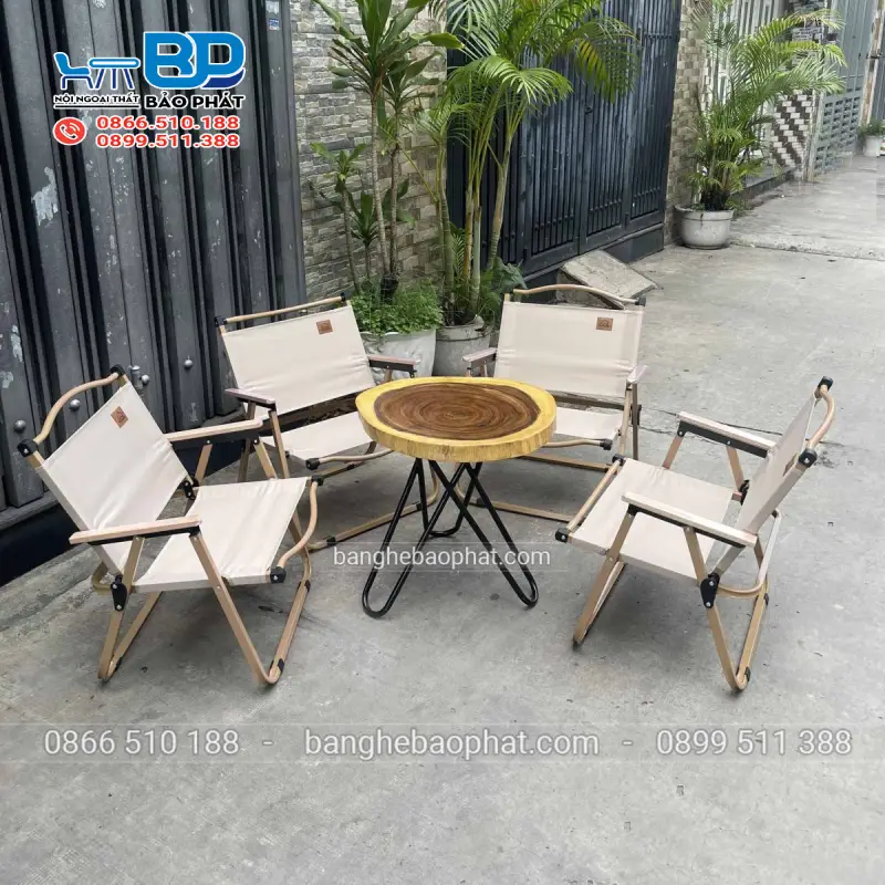 Bàn trà từ gỗ me Tây