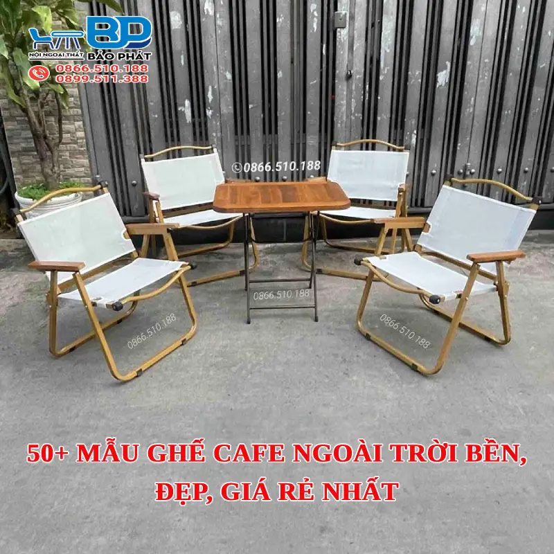 50+ mẫu ghế cafe ngoài trời bền, đẹp, giá rẻ nhất [timect]