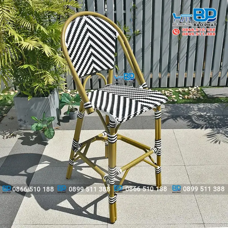 Dịch Vụ Đan Gia Công Ghế Nhựa Giả Mây Uy Tín 11 Ghế đơn nhựa giả mây lưng cao