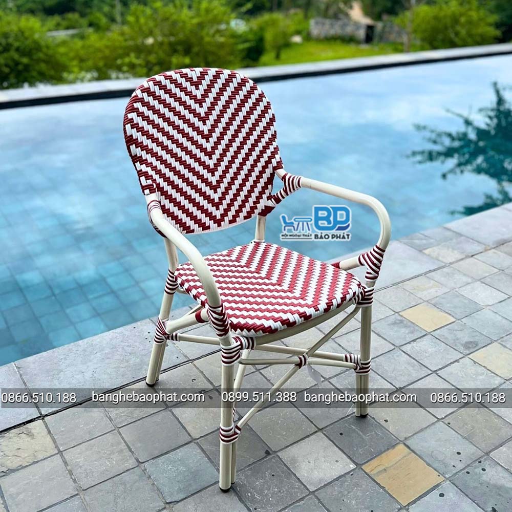 Bàn ghế nhựa giả mây ngoài trời BGNGMBP079 24 ghế nhựa giả mây ngoài trời BGNGMBP079