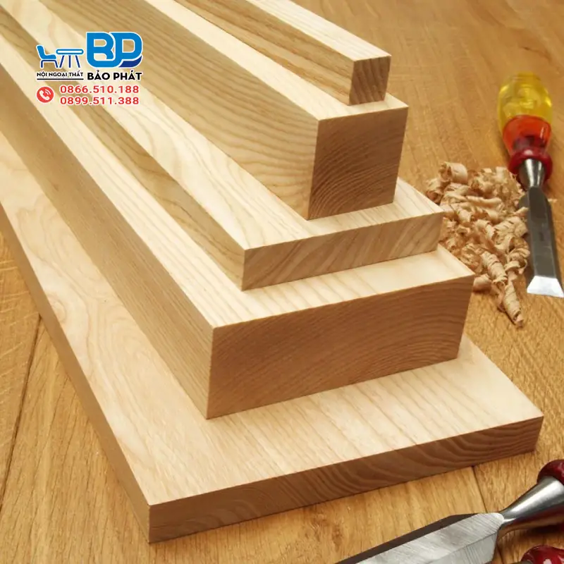 Gỗ ash sở hữu bề mặt nhẵn bóng, dễ dàng gia công