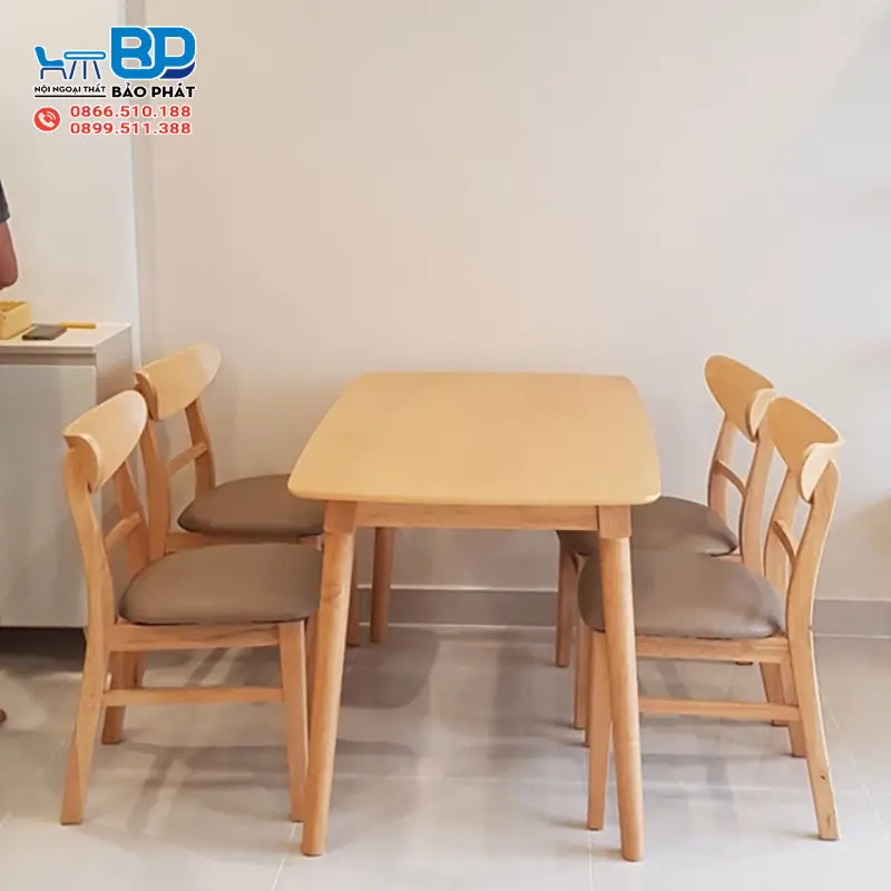 Gỗ cao su đẹp, có tính thẩm mỹ cao