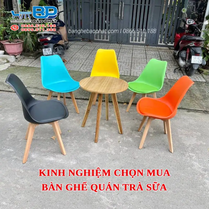 Kinh Nghiệm Chọn Mua Bàn Ghế Quán Trà Sữa 5 Kinh nghiệm chọn mua bàn ghế quán trà sữa