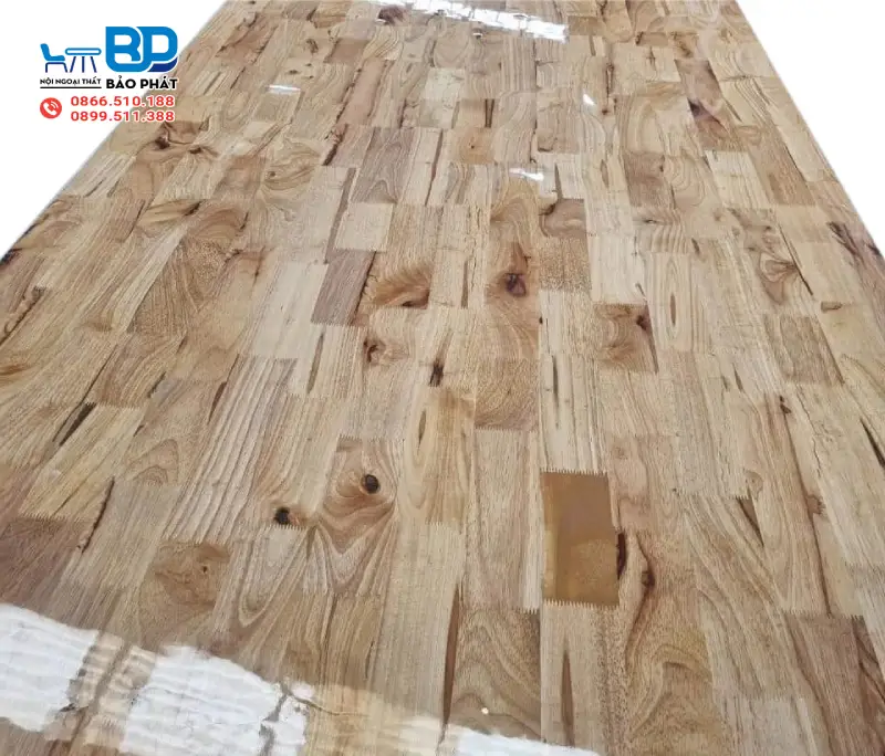 Sàn gỗ ghép cao su đẹp mắt