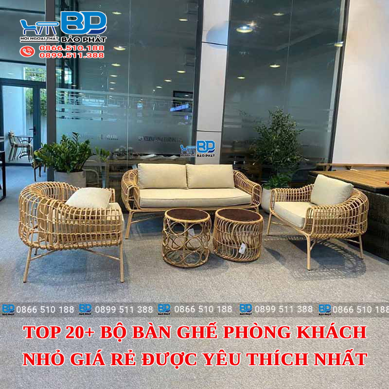 Top 20 bộ bàn ghế phòng khách nhỏ giá rẻ nhất [timect]