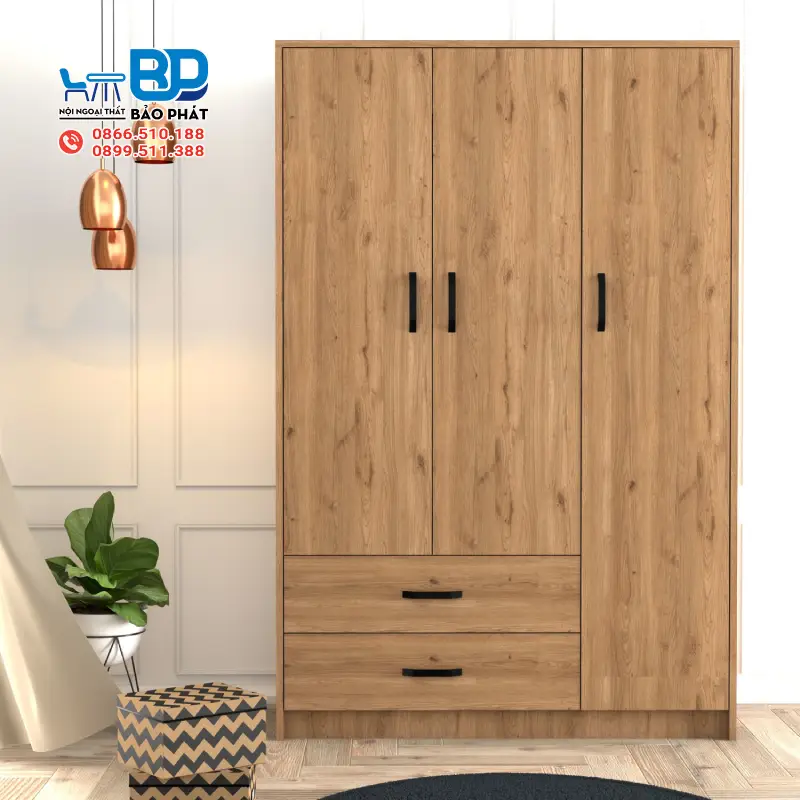 HDF Là Gì? Ưu Điểm và Ứng Dụng của Gỗ HDF 15 Tủ quần áo gỗ HDF