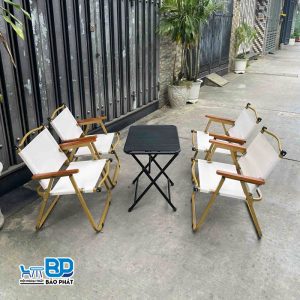 Bàn ghế xếp cafe