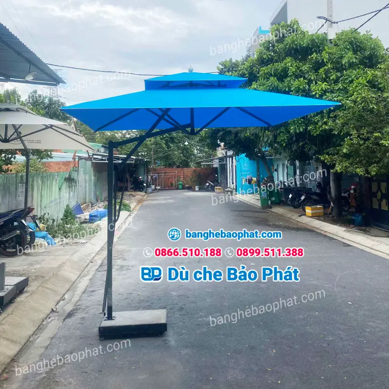 Bảo Phát chuyên cung cấp dịch vụ thay bạt dù lệch tâm vuông 4m tại các tỉnh thành