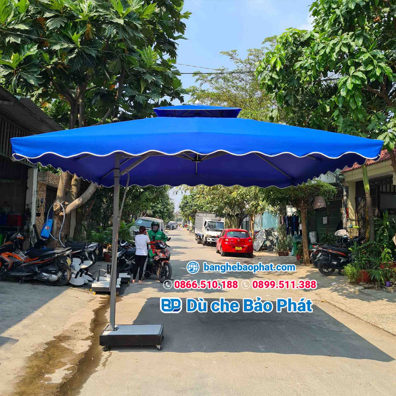 Áo Dù Lệch Tâm Vuông 3,5m 15 Bạt dù lệch tâm vuông 3,5m x 3,5m tại Bảo Phát