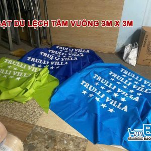 Bạt Dù Lệch Tâm Vuông 3m X 3m 12 Bạt dù lệch tâm vuông 3m x 3m