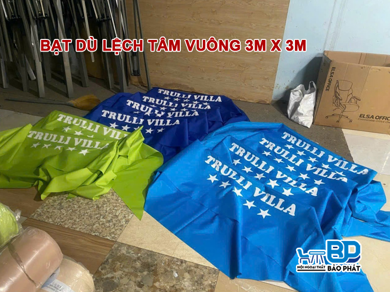 Bạt Dù Lệch Tâm Vuông 3m X 3m 15 Bạt dù lệch tâm vuông 3m x 3m