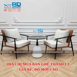 Địa chỉ mua bàn ghế thanh lý giá rẻ, độ mới cao