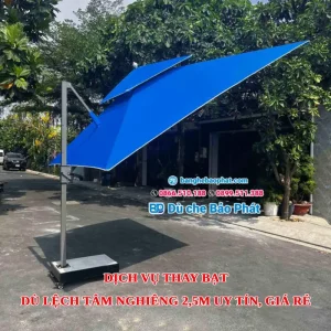 Dịch vụ thay bạt dù lệch tâm nghiêng 2.5m uy tín, giá rẻ