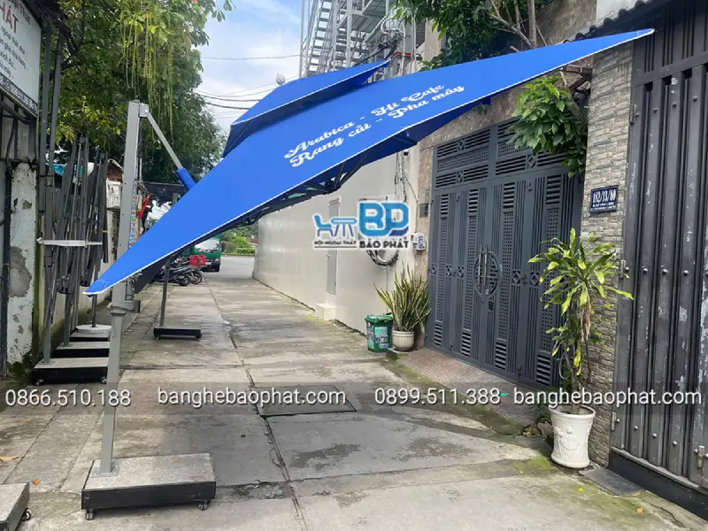 Dịch vụ thay bạt dù lệch tâm nghiêng 3m giá rẻ.