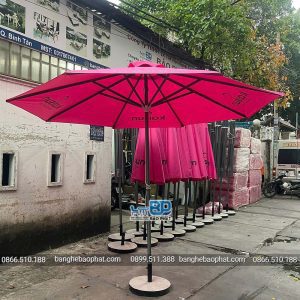 Dù che nắng chính tâm đường kính 3 mét màu hồng 9 du che nang chinh tam duong kinh 3m mau hong 5