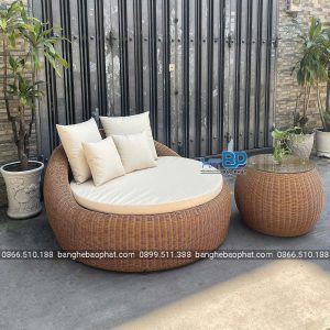 Ghế hồ bơi giả mây tròn GHBBP037