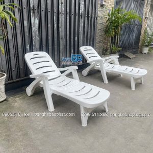 Ghế nhựa hồ bơi bãi biển Resort GNHBBP001