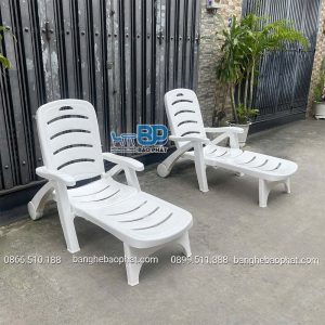 Ghế nhựa hồ bơi bãi biển Resort GNHBBP001
