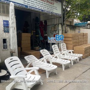 Ghế nhựa hồ bơi bãi biển Resort GNHBBP001