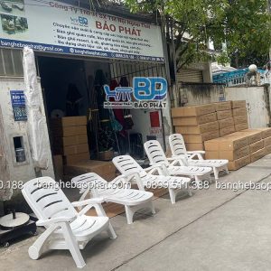 Ghế nhựa hồ bơi bãi biển Resort GNHBBP001