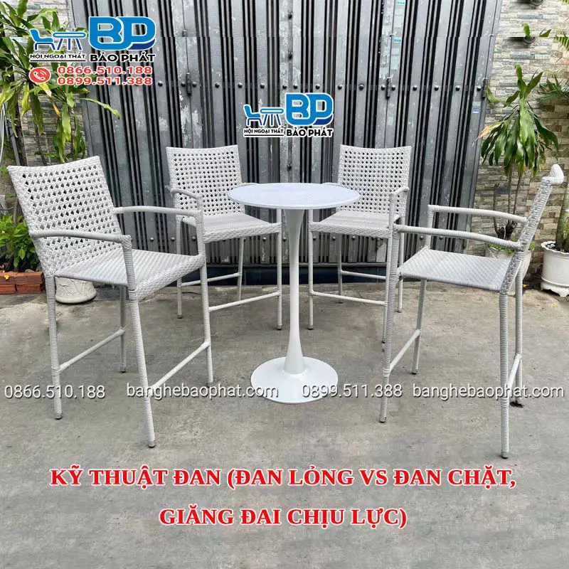 Kỹ thuật đan (đan lỏng vs đan chặt, giăng đai chịu lực)
